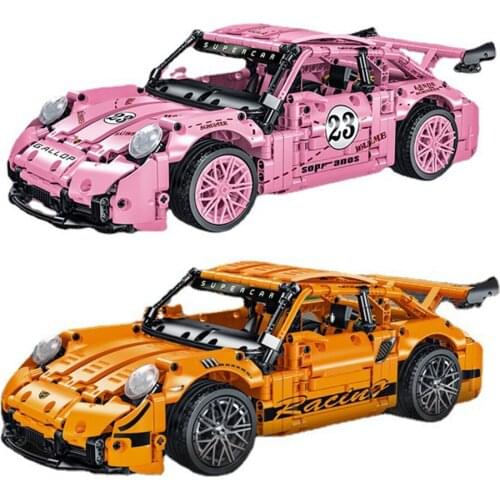 New High-tech Super Car Model Kits 2 Styles 1:14 Famous GT Sport Car Building Blocks MOC Bricks Educational Toys Christmas Gifts