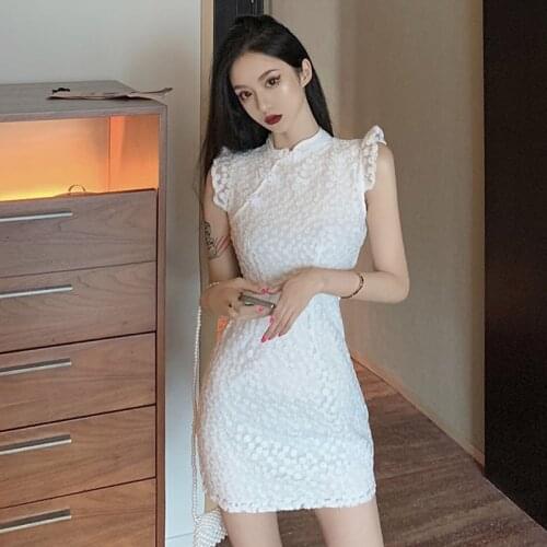 The 2020 summer Chinese wind embroidery falbala temperament girl