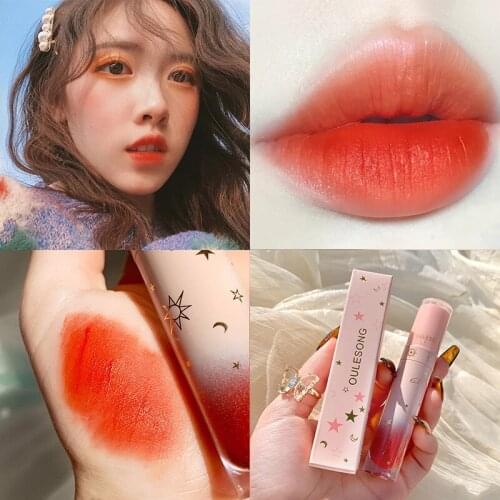 6 Colors Matte Velvet Lip Gloss Liquid Lipsticks Waterproof Long Lasting Nonstick Cup Lipgloss Makeup Sexy Lip Glaze TSLM1