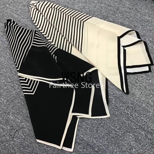 Fashion Double Crepe 18mm 100% Silk Scarf 80 * 80cm