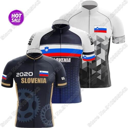 Men Slovenia 2021 Cycling Jersey Short Sleeve Summer Cycling Clothing Road Bike Shirts Bicycle Tops MTB Wear Uniform Maillot