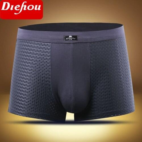 Men Boxer Shorts Underpants Solid Modal High-Grade Skinny Underwear Men Breathable 4XL Big Size Underwear Male Boxer Panties