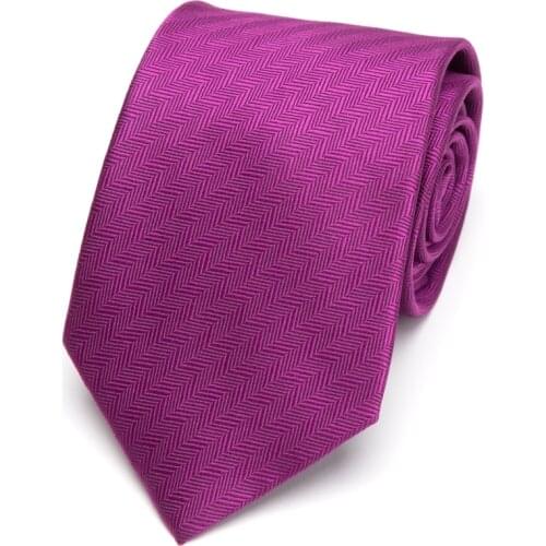 Mens Ties Striped 8cm luxury ties Wedding Men Fashion Gift Neckties Gravata Tie for Man Business dress Bowtie Fuchsia purple