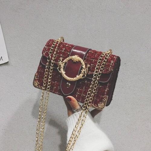 Newhotstacy Bag 040520 womens small bag chain inclined shoulder bag