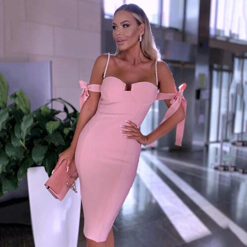Newest Summer Bandage Dress Women Black White Off The Shoulder Sexy Club Evening Party Bodycon Dress Women Vestidos
