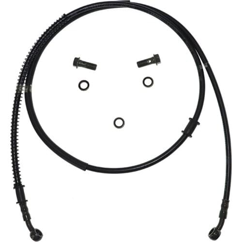 Motorcycle Dirt Bike Braided Brake Hose Line Steel Brake cable Hydraulic Banjo pipe 520mm-2200mm for motorcycle Universal Racing