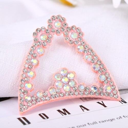 Hat Patches Sew On Stripes For Clothes Beaded Strass Stickers Small Crown Patches 1Pcs Beaded Applique Diy Clothes Stickers