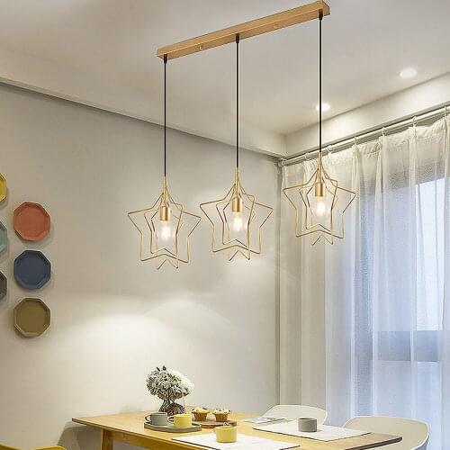Nordic modern led lamp minimalist dining room lights 3 head pendant lights art kitchen bar pendant lamp hanglamp led LU8221609