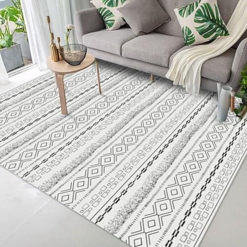 Vintage Bohemian Carpets Rug for Bedroom Living Room Persian Non-slip Large Area Rugs Kichen Floor Mats Soft Modern Parlor Mat