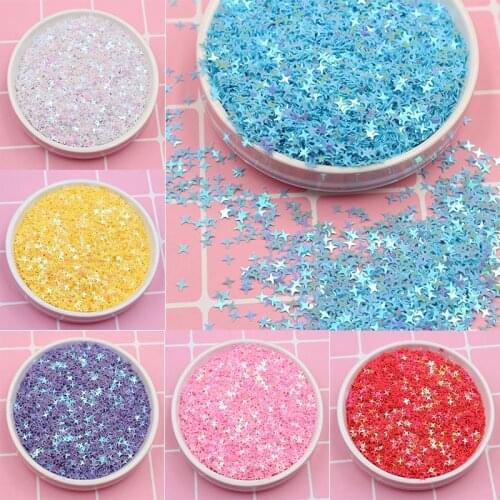50g/lot 4mm Cross Star Glitter Sequins for Nails Arts, Sewing Garment Accessories, Diy Crafts,Festival Decoration confetti