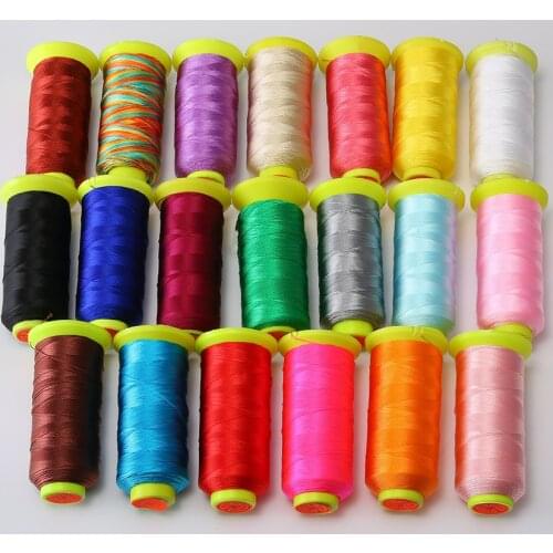 500m/roll/lot 0.4mm Strong Nylon Embroidery Sewing Thread Polyester For Jeans Overlocking Sewing Machine Jewelry Diy Needlework