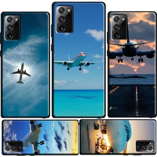 Aircraft Plane Airplane Phone Case For Samsung Galaxy S20 FE S21 Ultra Note 20 S8 S9 S10 Plus S10e Note 10 Plus
