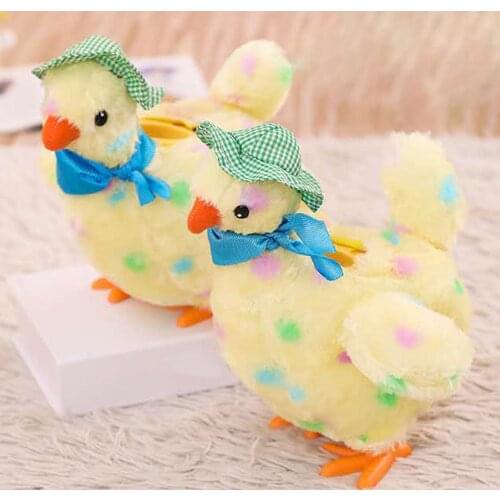 Children Musical Cartoon Chicken Hen Laying Eggs Toy Singing Swinging Gifts Doll