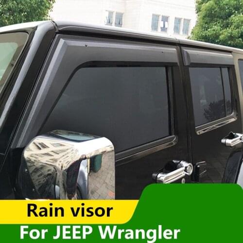 For JEEP Wrangler modified sun visor Wrangler special window rain eyebrow through decorative pieces