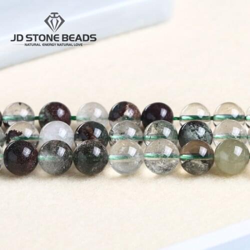 Precious Natural Ghost Quartz Stones Beads Crystals Healing Stones Diy Bracelet Jewelry Making