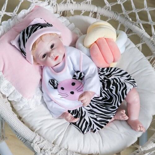 Bebe Reborn Doll Bath Doll 55cm/22in Reborn Baby Dolls Soft Silicone Full Body Toys for Girls Doll Realistic Baby Gift Doll