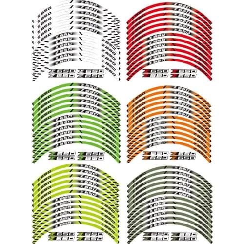 Hot sell Motorcycle Wheel Sticker 7 Style Tire Rim Stickers wheel For BMW F800GT Reflective waterproof Sticker