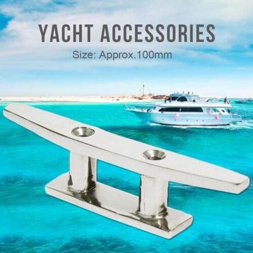 Boat Open Base Cleats Marine Dock Hollow Anchor Flat Top 2 Hole Desk Line Rope Cleat Stainless Steel For Boat Yacht Accessories