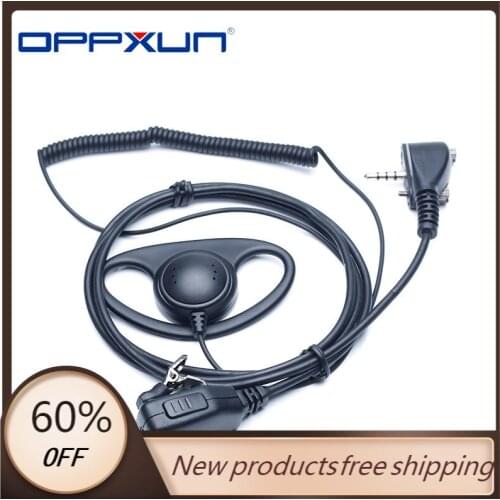 OPPXUN 3.5MM 1PIN Walkie Talkie Headphone PTT for Vertex Standard CB Radio VX-160 VX-231 Evx-531 VX-350 VX-354 Ham Transceiver
