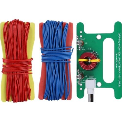 Portable 9:1 Barron SDR shortwave antenna QRP Guys 40M-10m