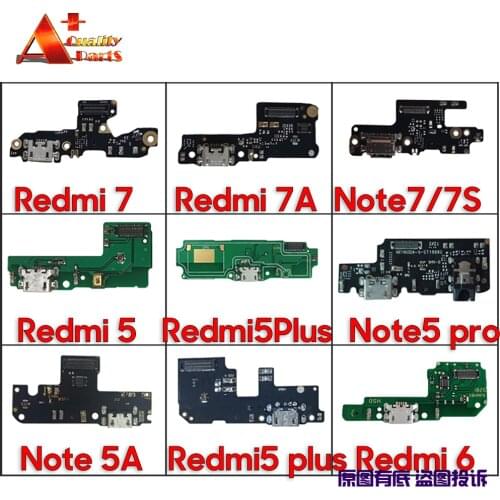 For Redmi Note 9 9S 8 7 7S 6 5 Pro Redmi 8A 7A 6A 5A pro USB Charging Dock Port Connector Board With Microphone Mic