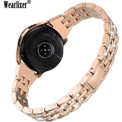 20mm Bracelet Band For Samsung Galaxy Watch 42mm Strap Wristband Accessories Crystal Strap For Galaxy Watch Active 2 40mm