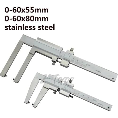 0-60mm Brake Vernier Caliper For Brake Discs Disks Measuring Tools disc brake Thickness Gauge Claw length 50mm/80mm