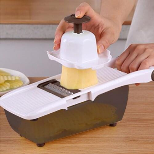 Potato Cutter Slicer Kitchen Accessories Household Vegetable Fruit Slicer Kitchen Shred Grater Cutter Replaceable Blades