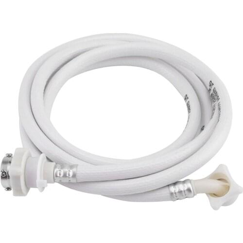 Hot Washing Washing Machine Water Inlet Hose Washer Pipe Tube Connector White Long Length 3m Extended Type Transfer Head