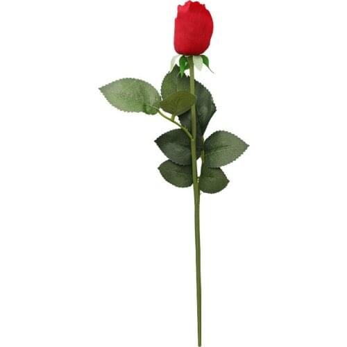 1 Branch Romantic Artificial Silk Flowers Small Rose Bud Home Decor Party Wedding Decoration Holding Fake Flowers 2021