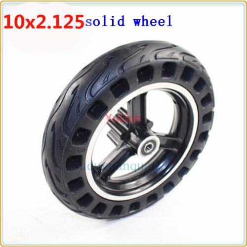 10 Inch 10x2.125 Solid Explosion-proof Tire 10*2.125 Non Pneumatic Tyre for Electric Scooter Balance Car Refitting Accessories