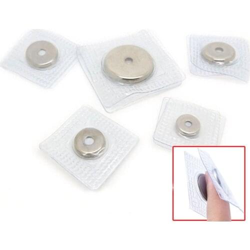 100pcs PVC Waterproof Invisible Hidden Magnetic Buttons Closure Bag Clothes Suturable Magnet Snaps Buttons Sewing Accessories