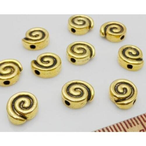 Free 200PCS Gold Spacer Beads For Jewelry Making 8x3mm