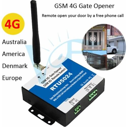 4G RTU5024 electric rolling gate opener power assisted home office remote auto car garage door opener for parking systems gsm
