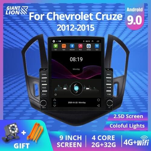 2Din Android 9.0 Car Radio For Chevrolet Cruze J300 J308 2012-2015 Car Multimedia Video Player Stereo Navigation Gps No 2din DVD