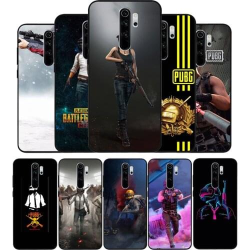 Pubg black Silicone Phone Case For Redmi note 8 7 Pro S 8T for redmi 9 7A Cover