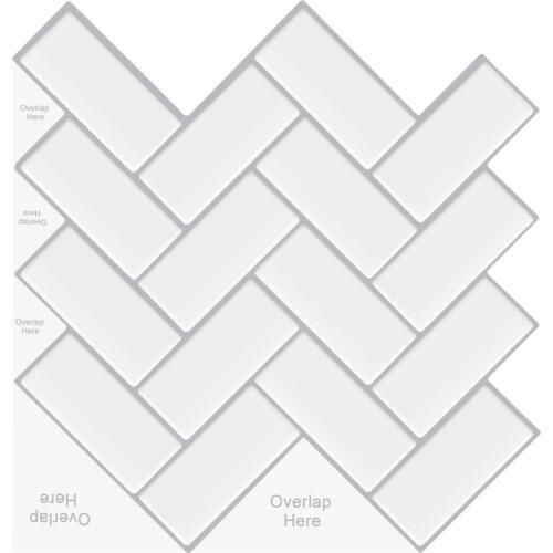 EasyTiles (10 Piece) Kitchen Waterproof And Antifouling Backsplash 3D Self-Adhesive Wall Sticker Peel And Stick Wall Tiles