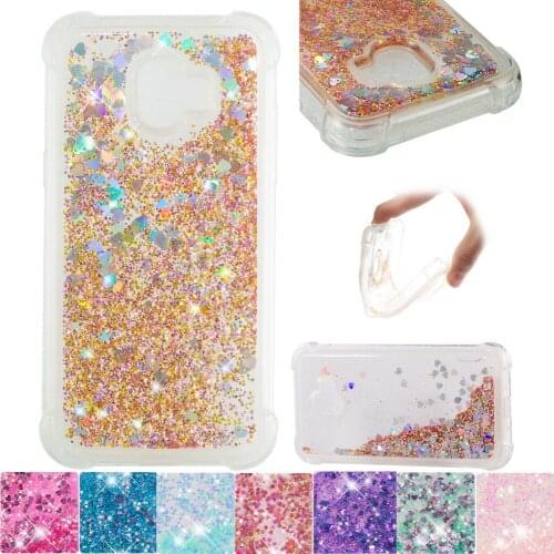 For Samsung Galaxy J2 Pro 2018 Cute Glitter Liquid Case Grand Prime Pro Soft Silicone Bumper Cover SM-J250F/DS SM-J250M SM J250M
