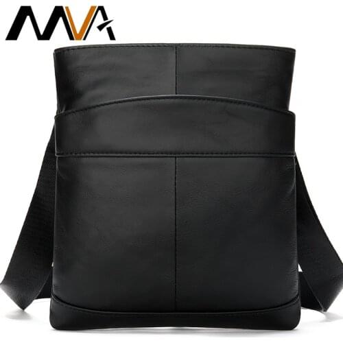 MVA Mens shoulder bag for men oil leather small messenger bag mens genuine leather crossbody/males bags for men handbag 703