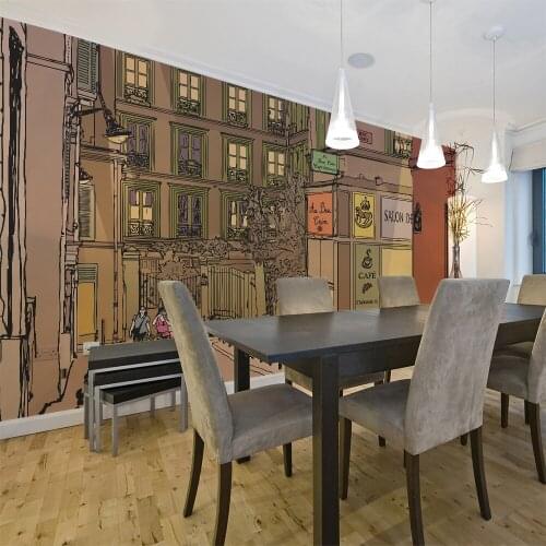 Wall mural-dinner in Paris-450x270 cm