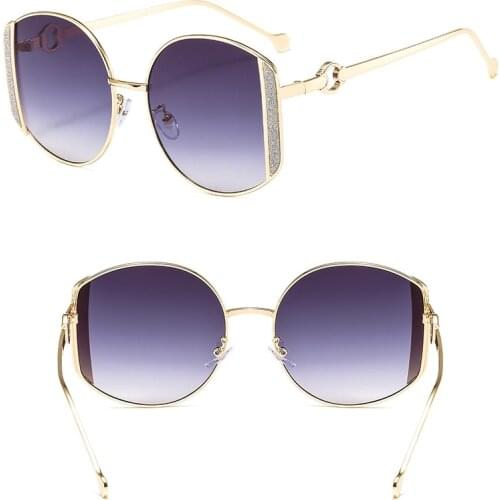 New Metal Frame Sunglasses 1900 Color Lagging Decorative Sunglasses Fashion Cross-Border Personalized All-match Hot Selling