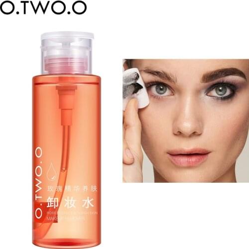 O.TWO.O 300ml Rose Essence Nourish Skin Makeup Remover Gentle Deep Cleansing Skin Makeup Remover Pore Deep Cleansing Cosmetcis