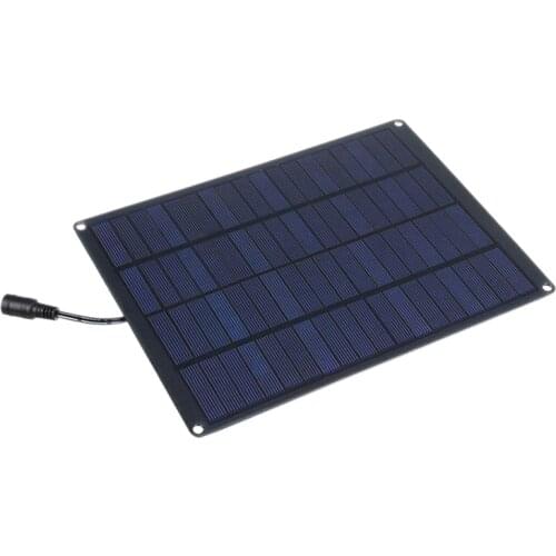 5W 18V Solar Panel Portable Waterproof Solar Power Panel USB Interface Suitable for Outdoor Camping Travel