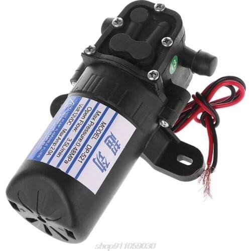 DC 12V 3.5L/Min 0.48MPa 70 PSI Diaphragm High Pressure Self Priming Water Pump M24 21 Dropshipping