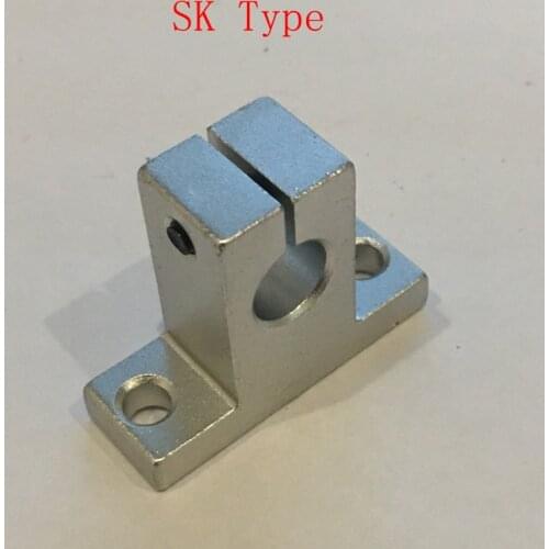 SH SK40 SK50 SK60 40mm 50mm 60mm Shaft Diameter AL XYZ Table CNC Milling Machine Vertical Linear Rail Shaft Guide Holder Support