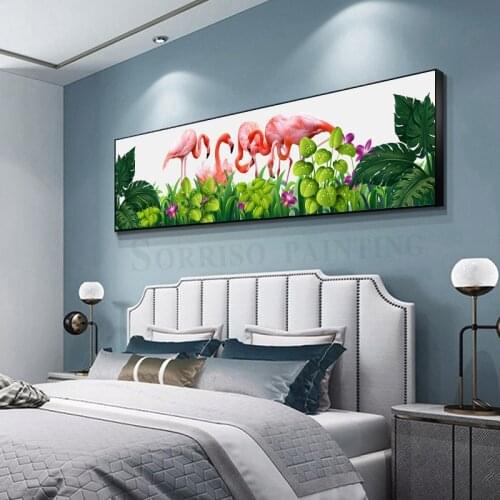 Nordic Beautiful Romantic Flamingo Canvas Painting Modern Wall Art Posters And Prints Living Room Bedroom Pictures Home Decor