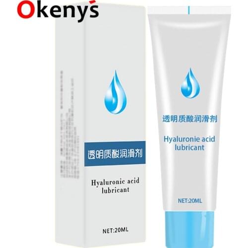 Sex Lubricant 20ml Lubricants Water-based Transprant Hyaluronie Acid Sex Oil Vaginal Anal Gel Adults Sex Product Homosexual