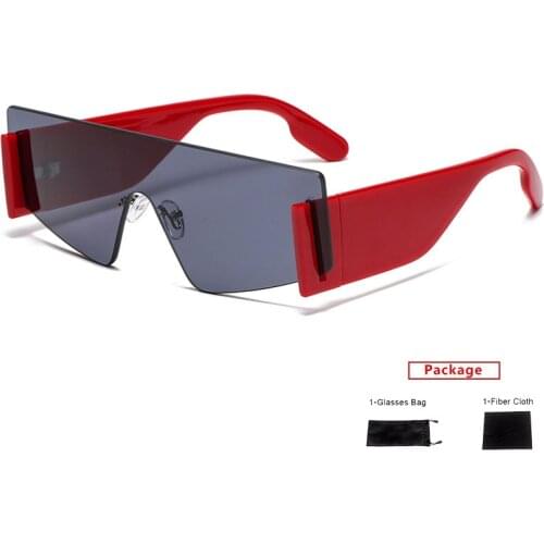 Mimiyou Oversized Rimless Sunglasses Women Vintage Goggle Punk Glasses Men Sun Glasses Women Brand UV400 Eyeglasses gafas de sol