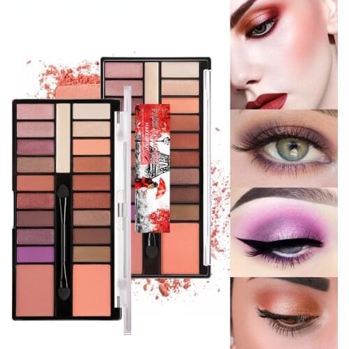 Style 20-Color Eyeshadow and Eye Base Cream Adenium Obesum Cherry Cleopatra Makeup eyeshadow pallete makeup pallete
