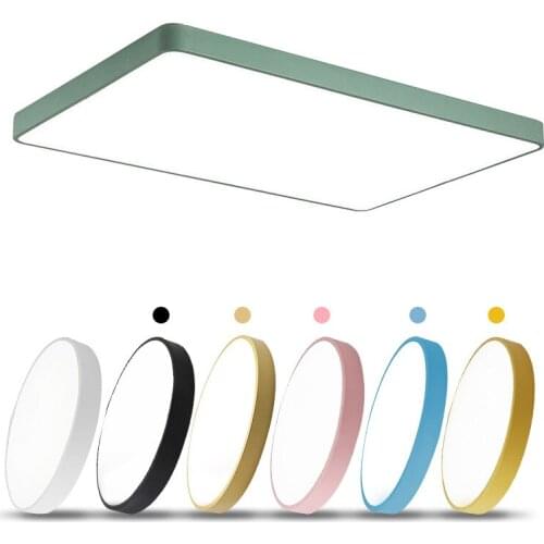 LED Ultra Thin Panel Light Black White Shell Round 36W 40CM LED Ceiling Lighting For Kitchen Bedroom Bathroom Panel Lamp